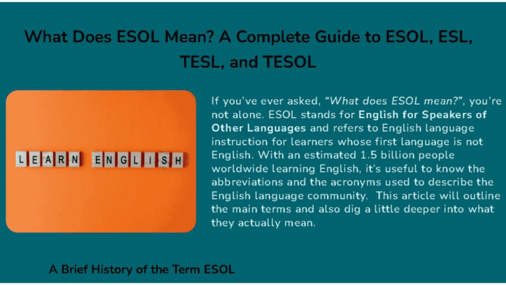 link to ESOL blog
